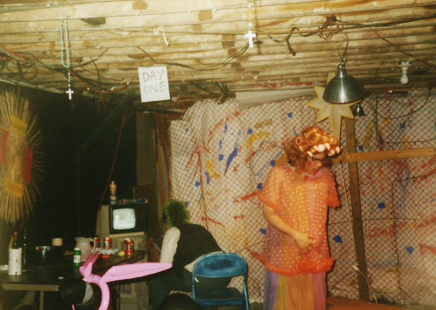 L to R: Michael Kehlmeier (as Goblinhood's father) and Jim Greenwood (as Goblinhood's mother).