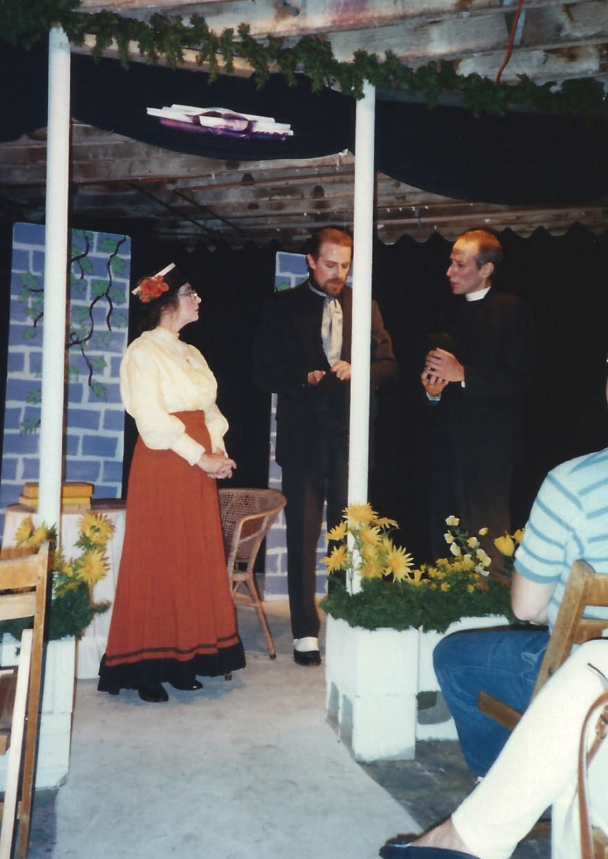 Nancy McCargish, David Greene and Paul Volker